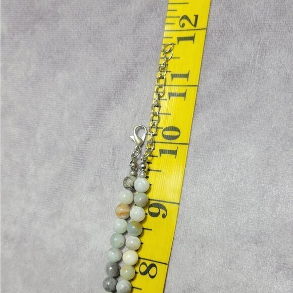Multi Color Amazonite Beaded Tribal Necklace - Picture 12 of 14
